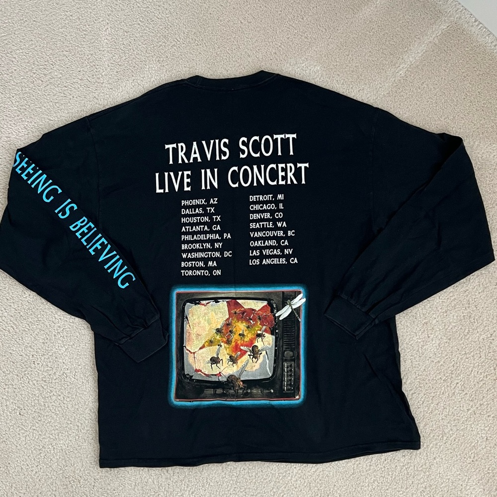 Cactus Jack Travis Scott Concert Long Sleeve